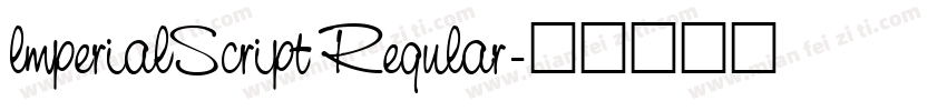 lmperialScript Regular字体转换
